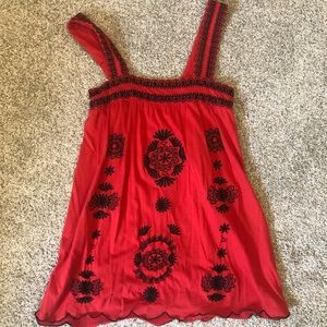 Funky People Long Embroidered Top